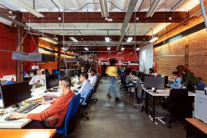 An image of staff at a marketing agency working.